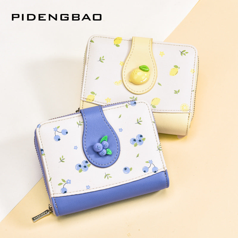 Small Cute Wallet Zipper Coin Pocket Wallet