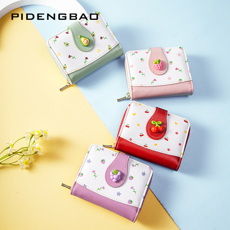 Small Cute Wallet Zipper Coin Pocket Wallet