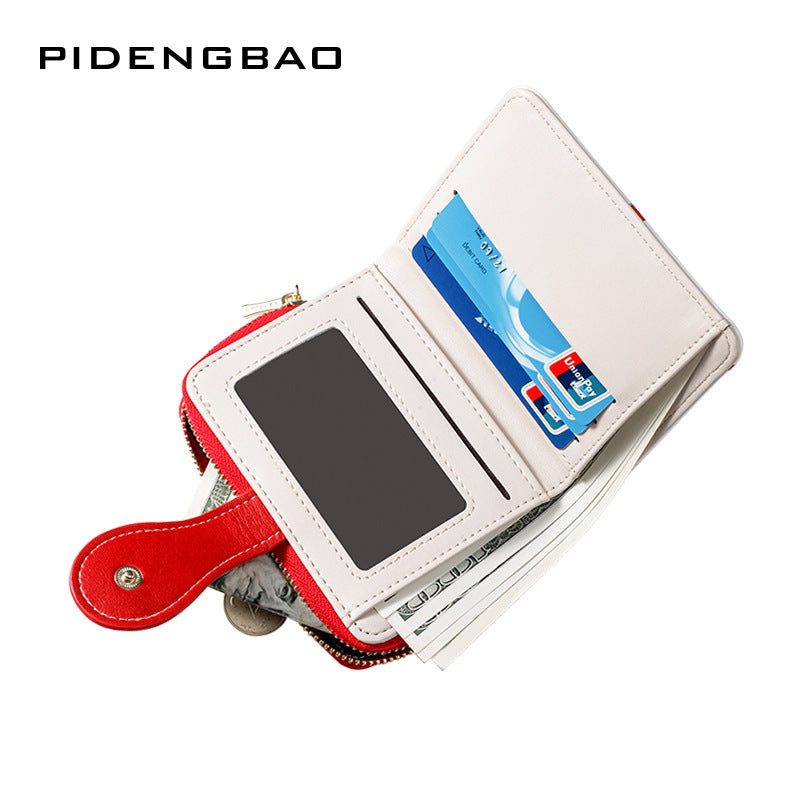 Small Cute Wallet Zipper Coin Pocket Wallet