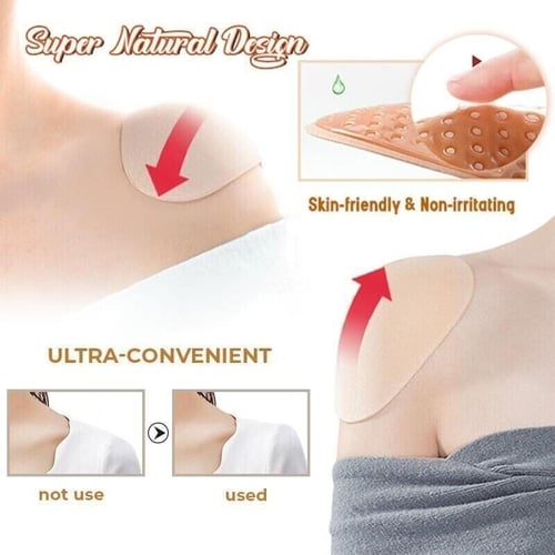 🔥🔥Naturally Silicone -Transparent Anti-slip Shoulder Pads (1 pair)