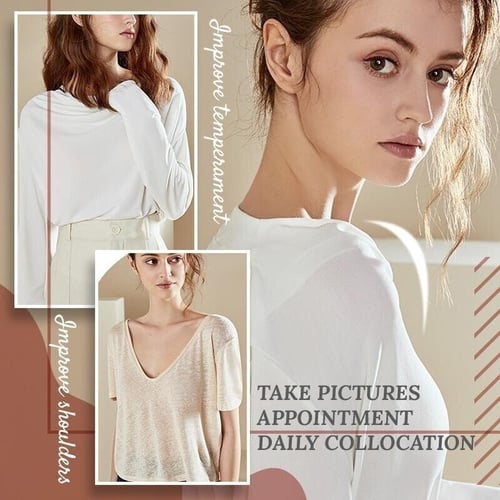 🔥🔥Naturally Silicone -Transparent Anti-slip Shoulder Pads (1 pair)