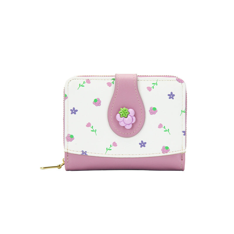 Small Cute Wallet Zipper Coin Pocket Wallet