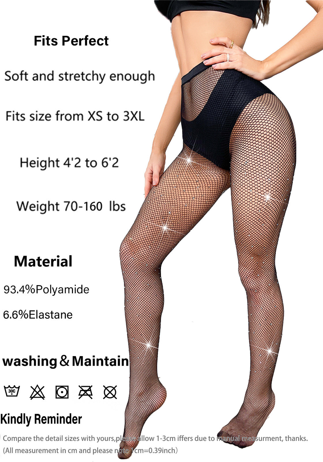 Rhinestone Glitter Fishnet Tights🔥(1 + 1 FREE)