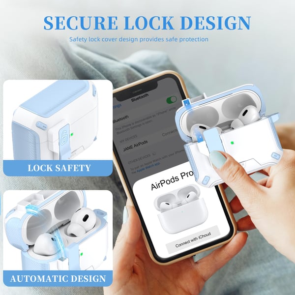 🔥Airpods Earphone Case With Magsafe🎧 - Automatic Pop-Up Cover