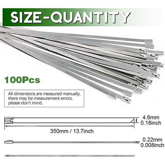 Stainless steel cable tie (100 PCS)
