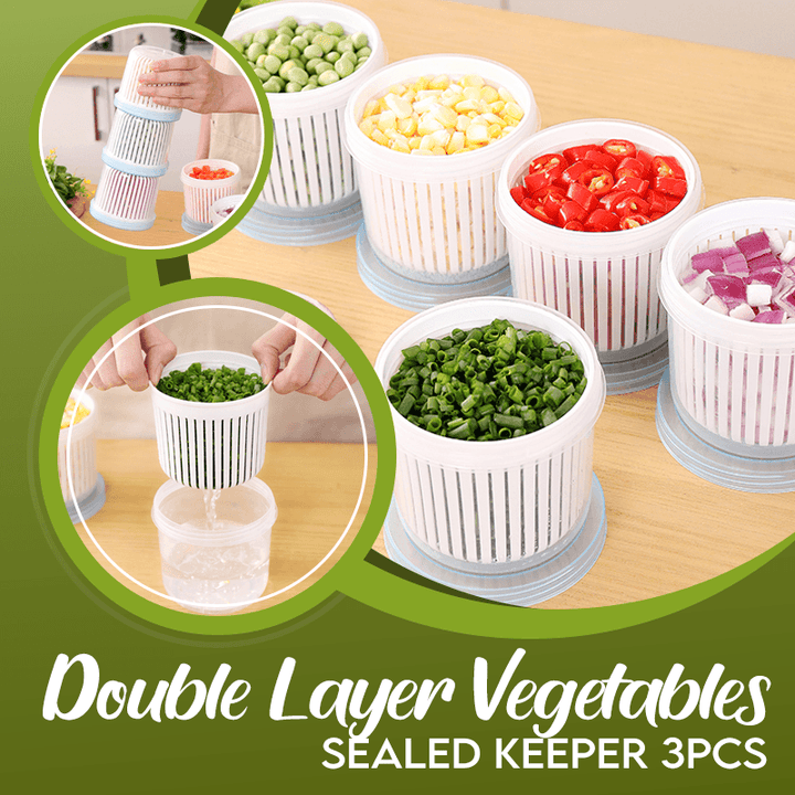 Double Layer Vegetables Sealed Keeper
