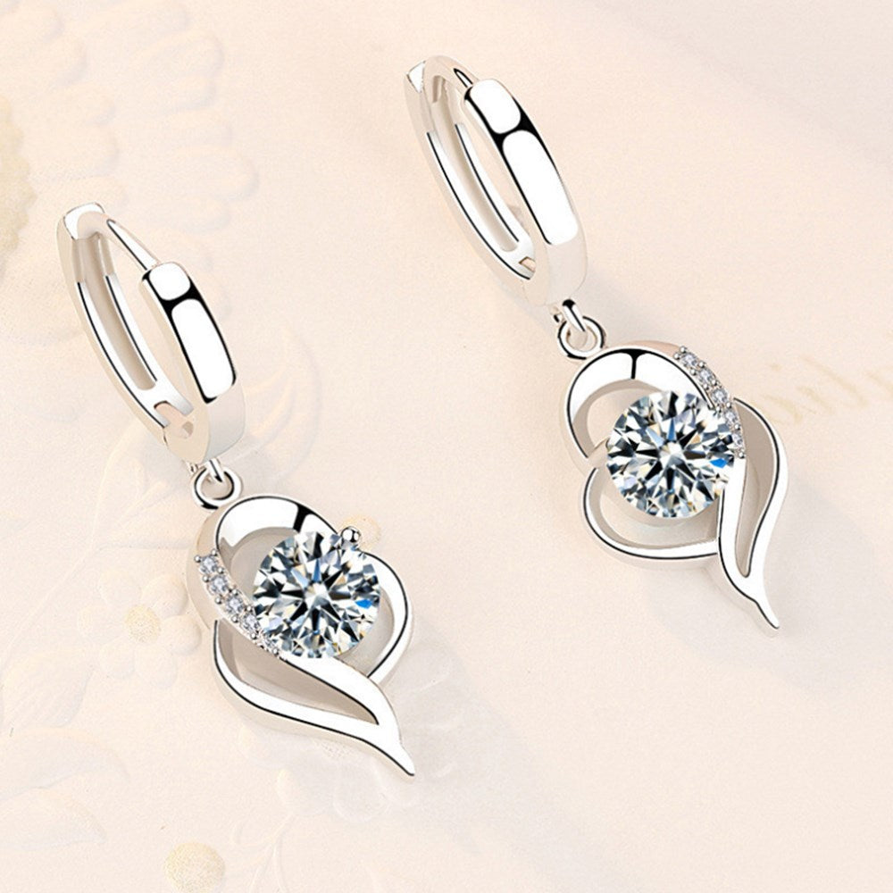 ð¥White Purple Crystal Zircon Hot Selling Earringsð¥