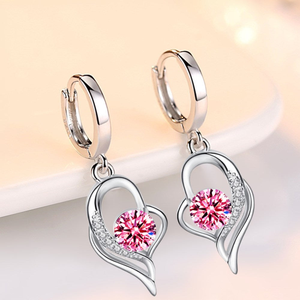 ð¥White Purple Crystal Zircon Hot Selling Earringsð¥