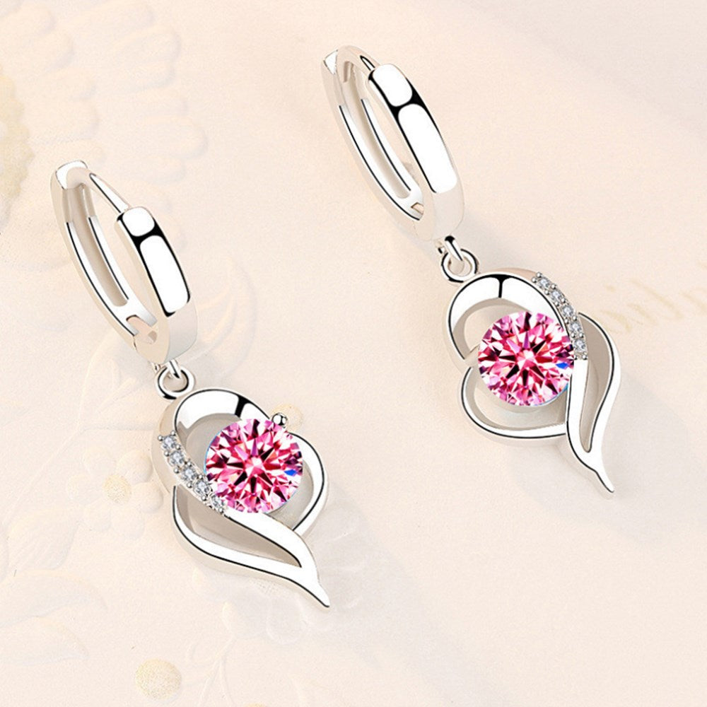 ð¥White Purple Crystal Zircon Hot Selling Earringsð¥