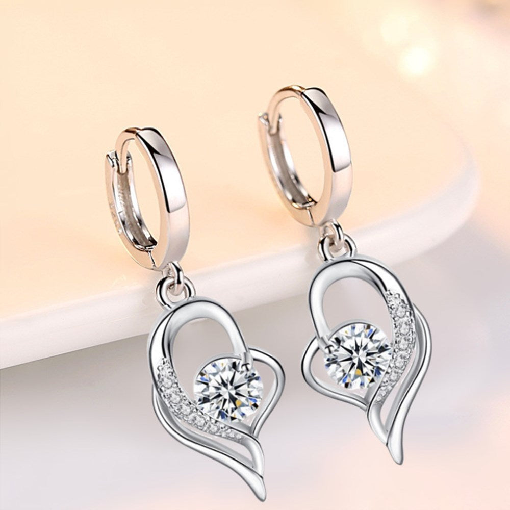 ð¥White Purple Crystal Zircon Hot Selling Earringsð¥