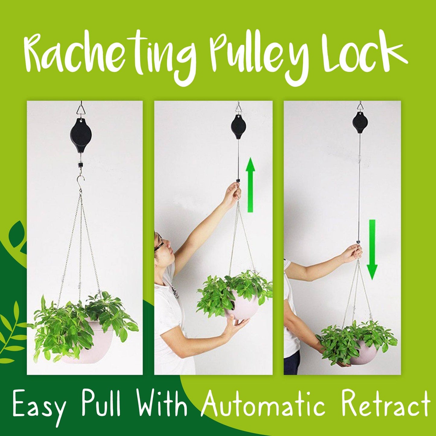 PullNReach Hanging Plant Hook