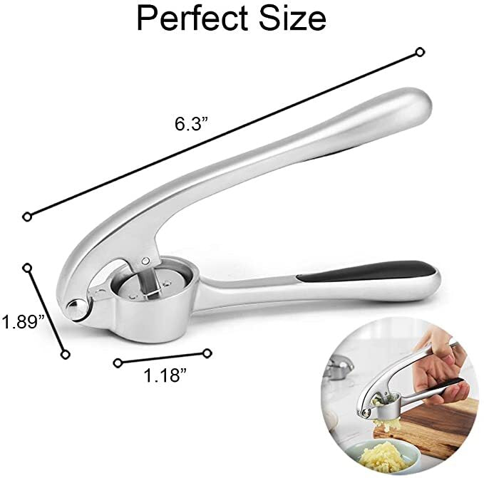 Premium Garlic Press with Soft Easy-Squeeze Ergonomic Handle