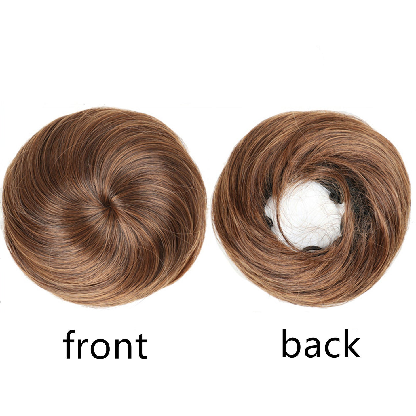 Messy Hair Synthetic Clip on Donut