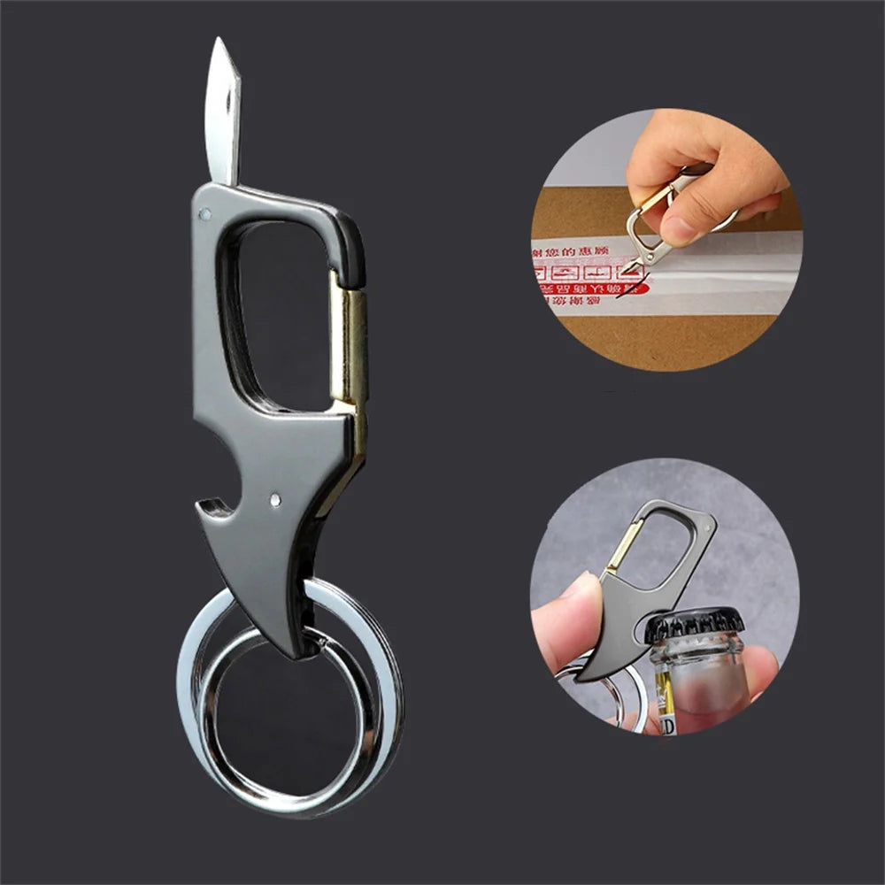 Multi-Function Keychain With Mini Knife