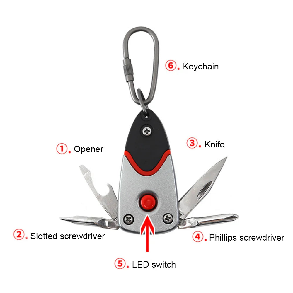 New Multifunctional Folding Keychain