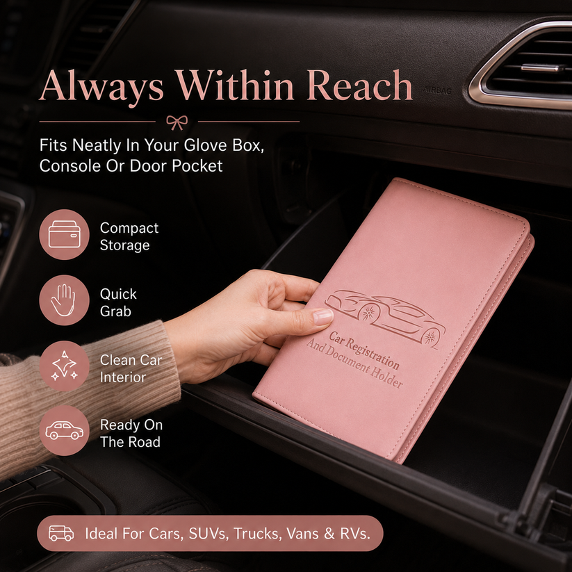 🔥 50% OFF | Best Seller 🏆 | Car Registration & Insurance Card Holder