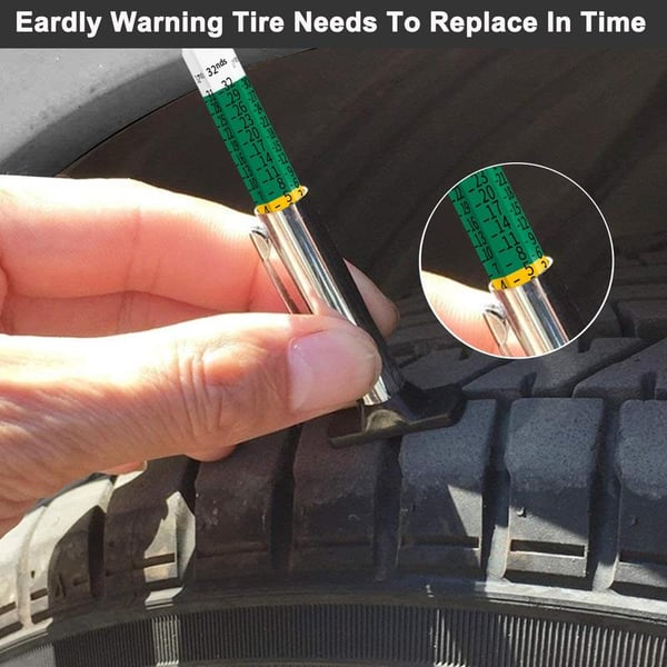 🚗(2-Pack) Universal Car Tire Tread Depth Gauge
