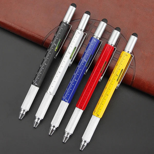 7 -in -1 Multifunctional pen can write and carry screw knife measurement tools