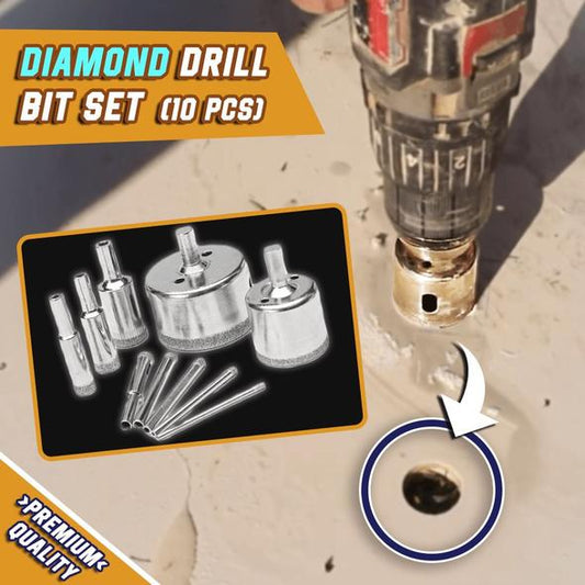 Diamond Drill Bits【10-piece set】