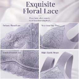 🎀 Women's wireless lace bra