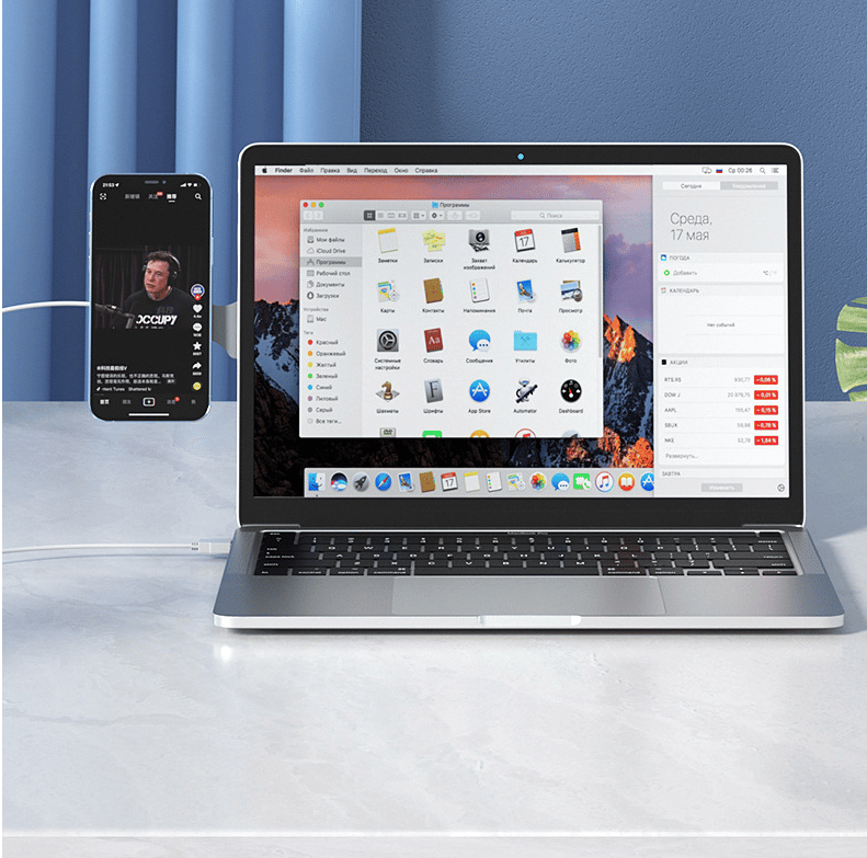 💻Computer Side-Mount Phone Holder