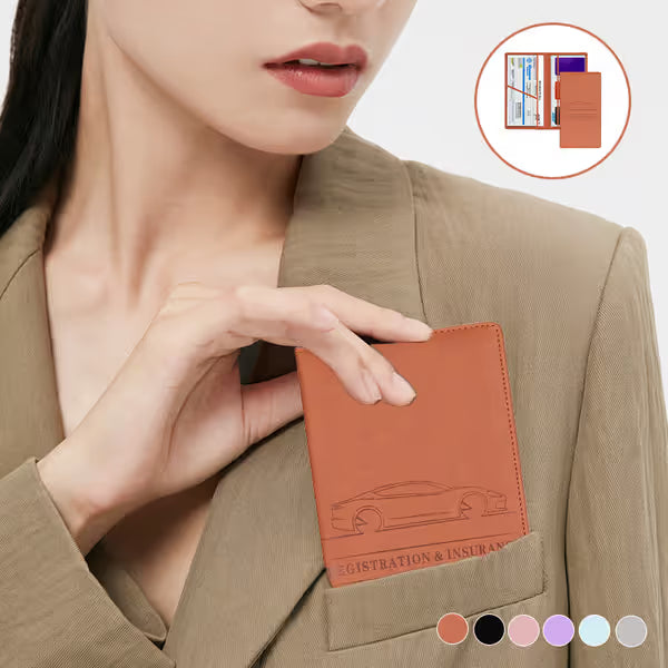 🔥 50% OFF | Best Seller 🏆 | Car Registration & Insurance Card Holder