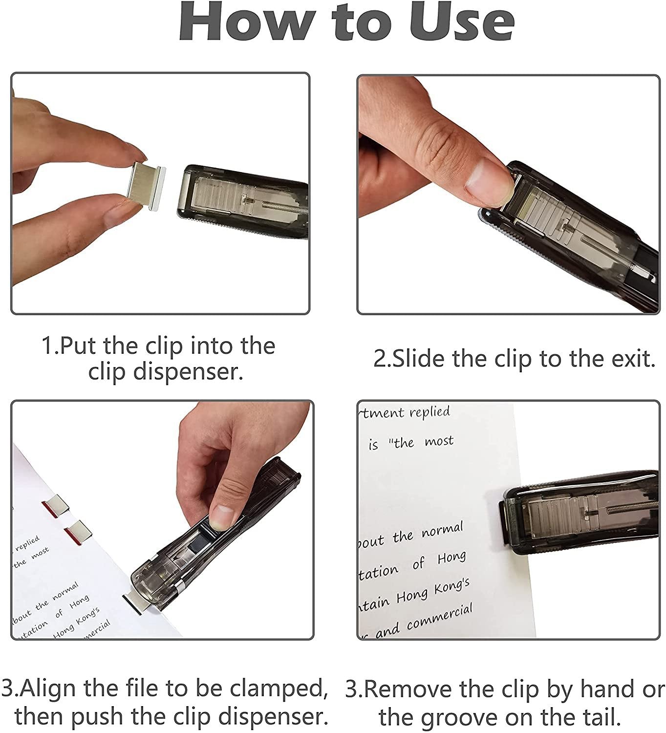 Reusable Portable Handheld Paper Clam Clip