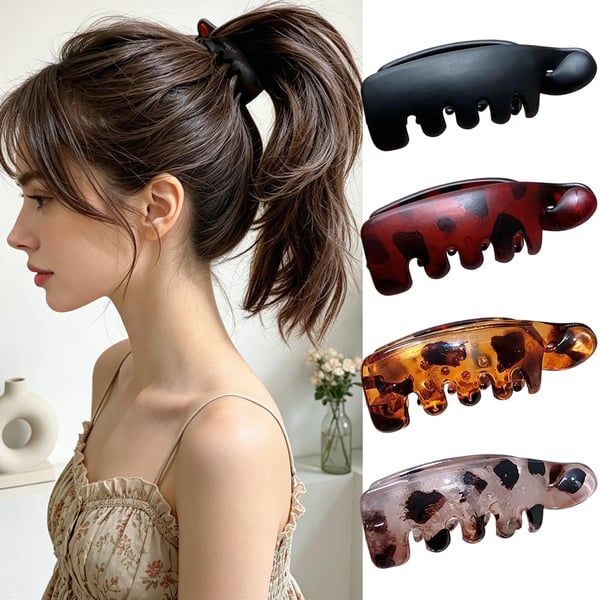 4 pcs-Non-Slip Banana Hair Clip