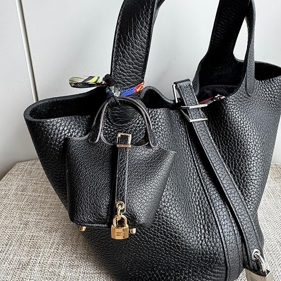 Mini Vegetable Basket Bag Pendant｜Hanging Accessories High Quality Leather Car Keychain｜Earphone Bag Pendant