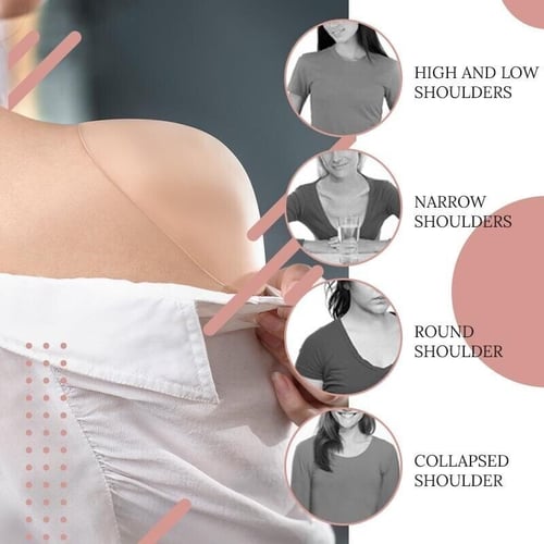 🔥🔥Naturally Silicone -Transparent Anti-slip Shoulder Pads （1 pair）