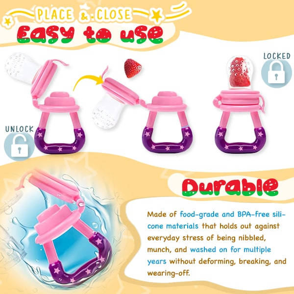 2-in-1 Baby Fruit Pacifier Feeder-Teether