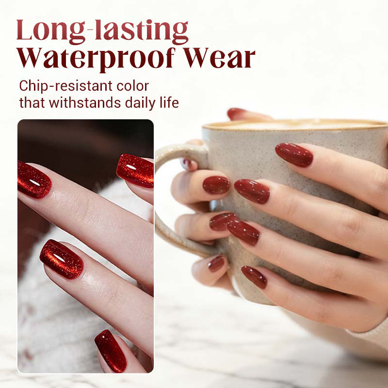 💅 50% OFF NOW!🔥 Sparkling Cat-Eye Gel Polish - Magnetic Effect & Long-Lasting, Perfect for Salon-Quality Nails at Home ✨