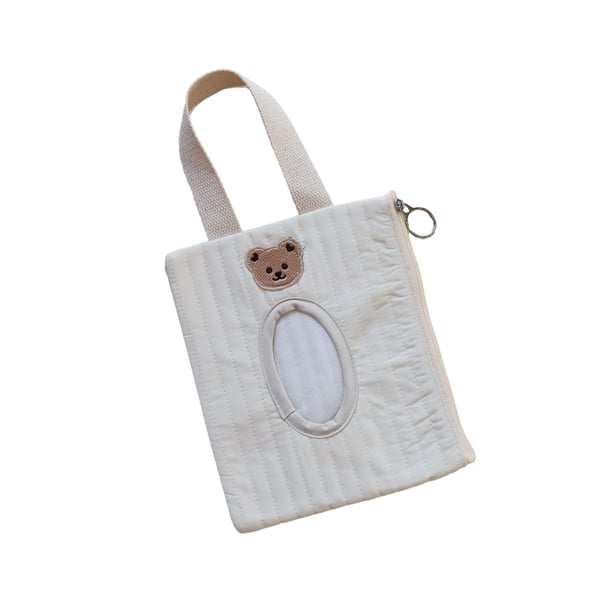 Reusable Wipes Pouch - Portable Refillable Paper Tissue Dispenser Travel Bag