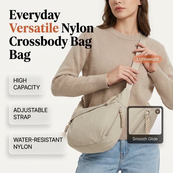 🔥🔥Fashion Nylon Crossbody Bag