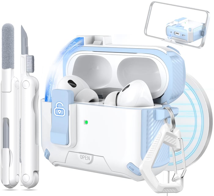 🔥Airpods Earphone Case With Magsafe🎧 - Automatic Pop-Up Cover