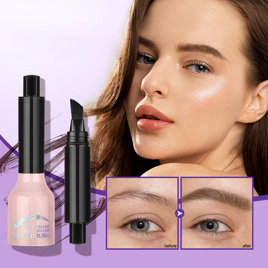 💖Hot Sales-50% OFF-Angled Brush & Dip Liquid Eyebrow Pen