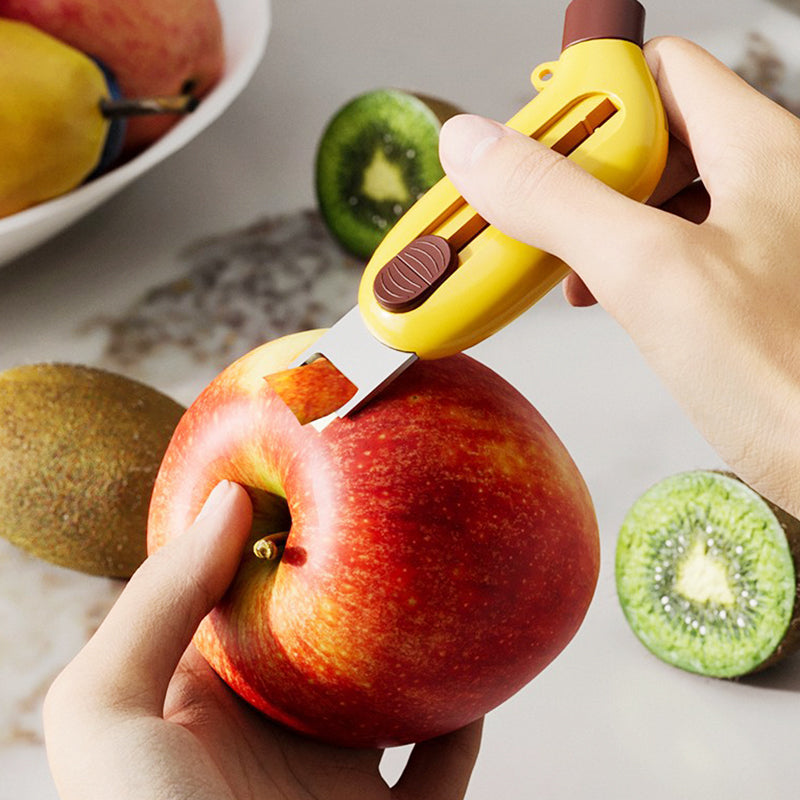 3-in-1 Retractable Mini Fruit Peeler and Knife