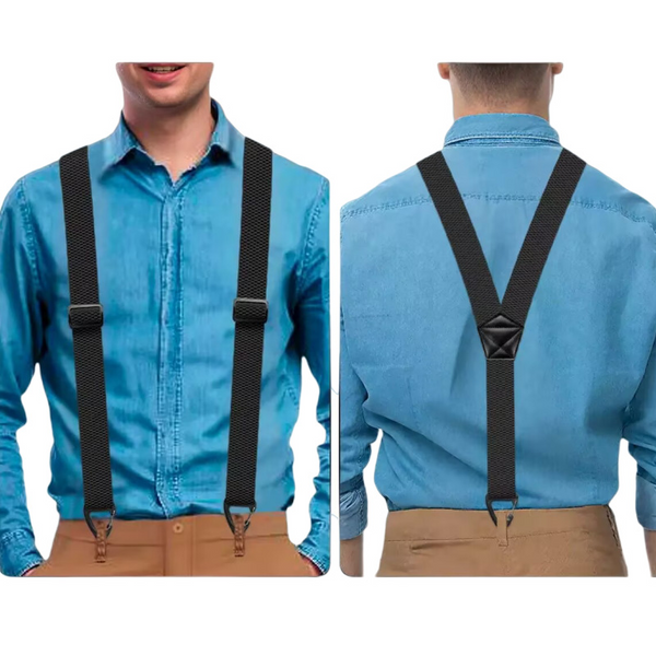 X-Back Suspenders with Hook Clips