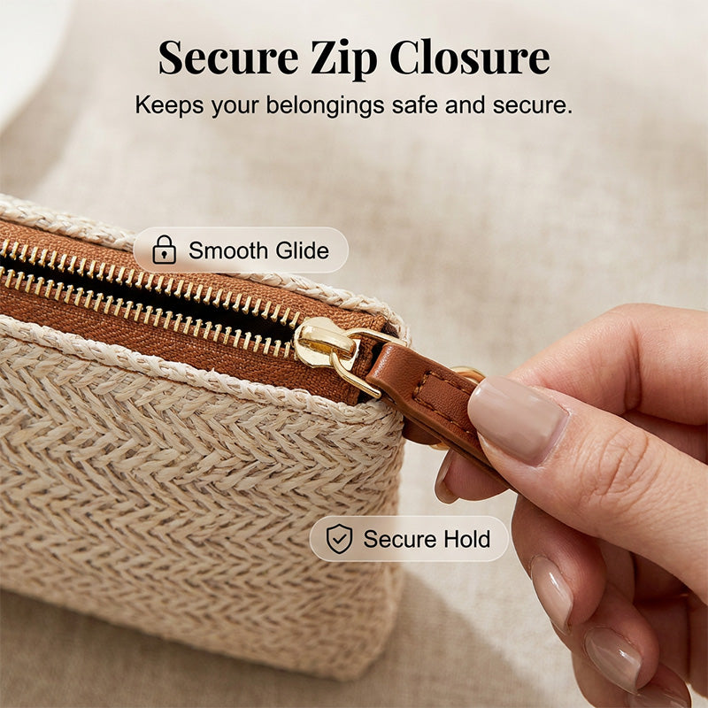 Women's Woven Straw Shoulder Clutch Bag👜