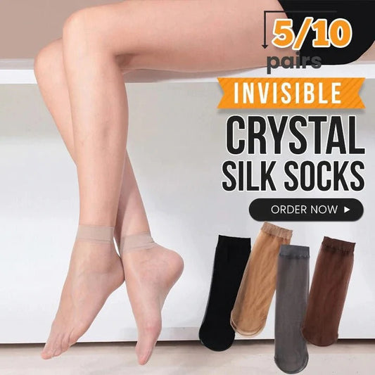 2022 INVISIBLE CRYSTAL SILK SOCKS