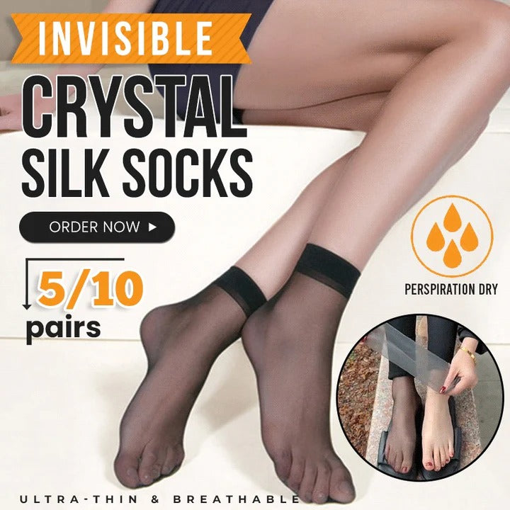 2022 INVISIBLE CRYSTAL SILK SOCKS