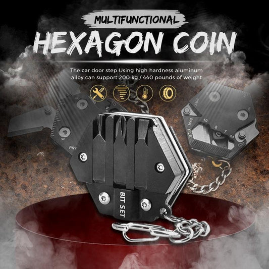 Multifunctional Hexagon Coin