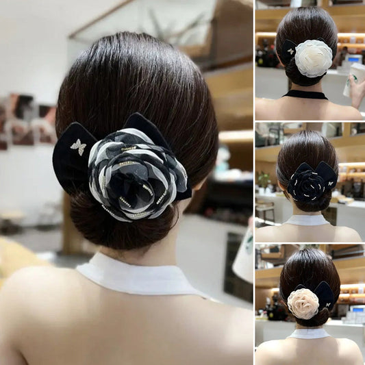 Exquisite Big Flower Deft Bun