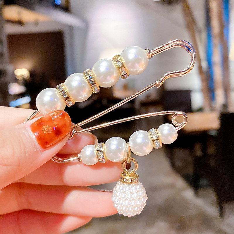Pearl Brooch Clothing Decoration Clips