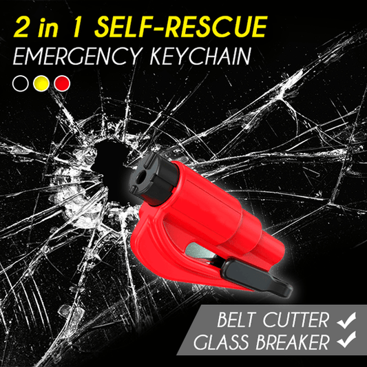 2 in 1 Self-rescue Emergency Keychain