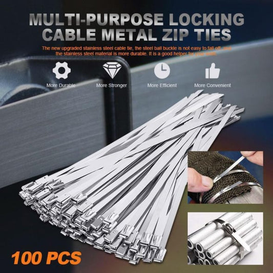 Stainless steel cable tie (100 PCS)
