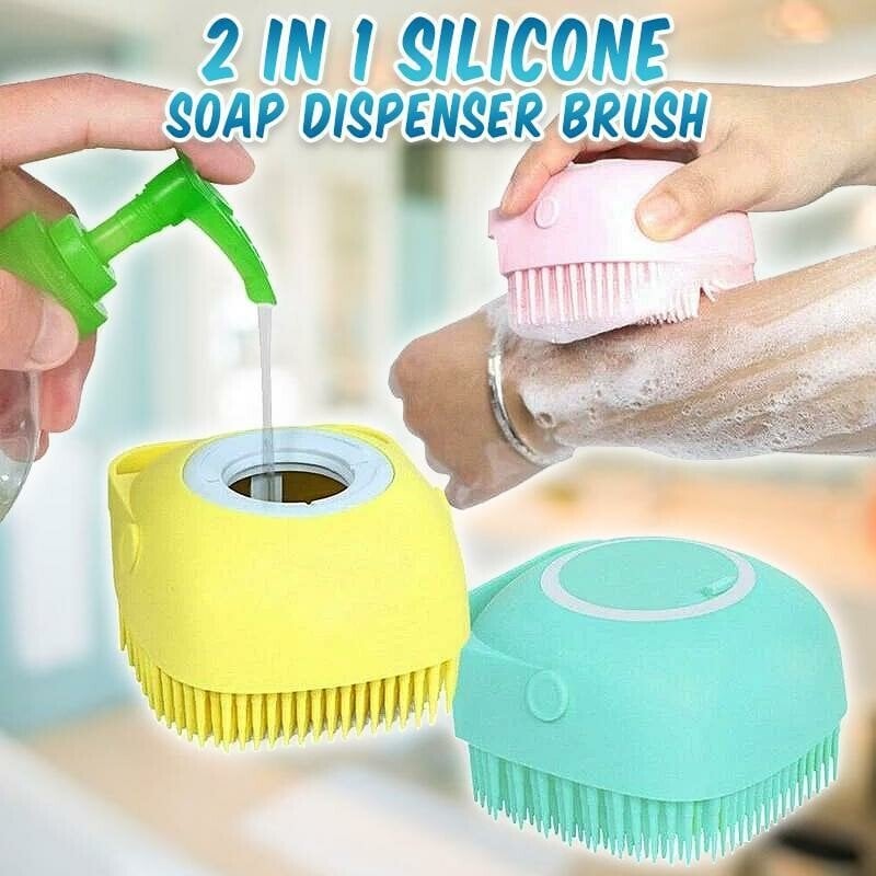 2 in 1 Silicone Soap Dispenser Brush  ♥