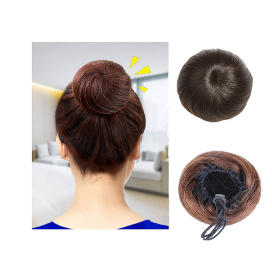 Messy Hair Synthetic Clip on Donut